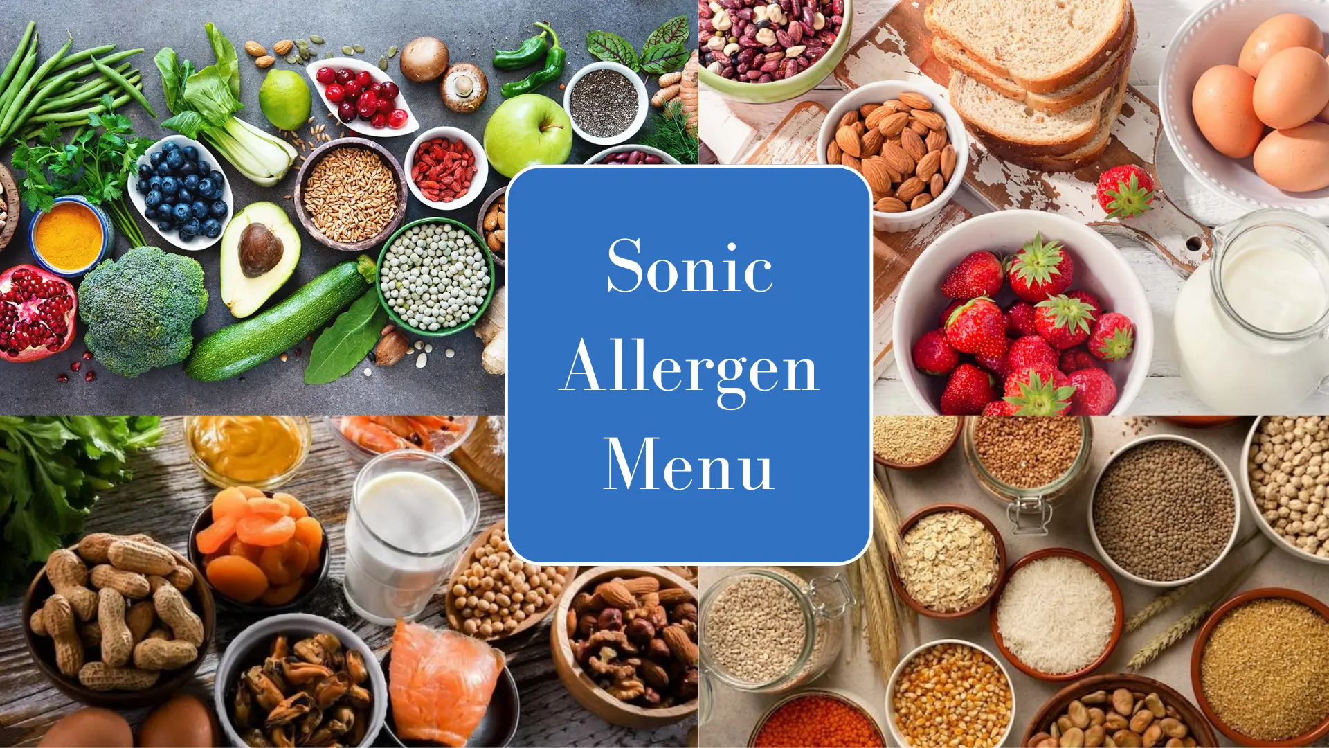 Sonic Allergen Menu 2024 Dairy Free Items & Allergens