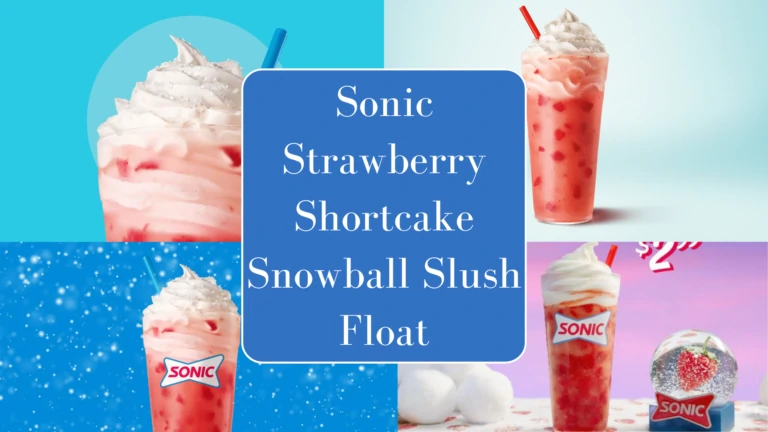 Sonic Strawberry Shortcake Snowball Slush Float 2025 | Size & Calories