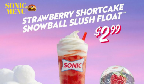 New Sonic Strawberry Slush