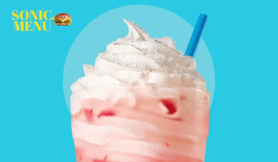 Sonic Strawberry Shortcake Slush Float