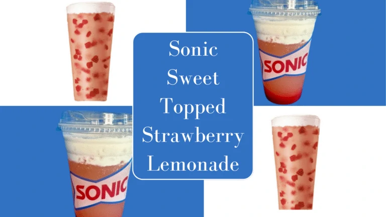 Sonic Sweet Topped Strawberry Lemonade 2025 | Cold Foam & Fruit